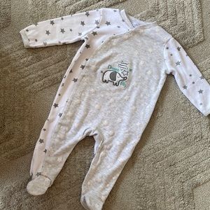 Quiltex onesie footed pijamas